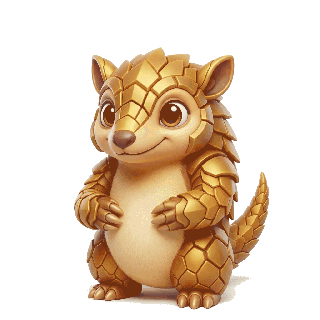 Pangly 3D Mascot Waving